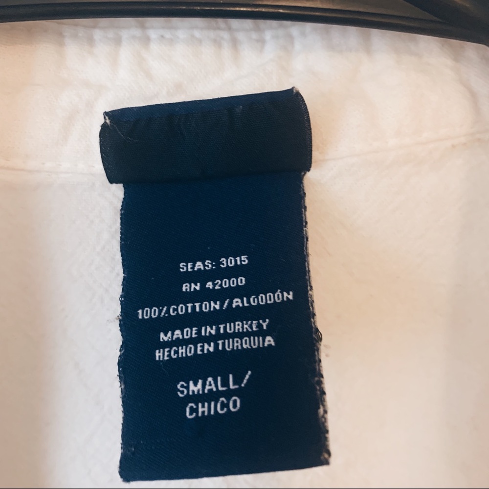 White Notch Collar Shirt - Picture 2 of 6